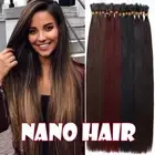 AAA+ Thick Russian Nano Ring Loop Micro Bead Tip Human Remy Hair Extensions 200g