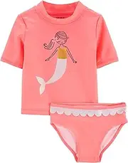 [Carter's] Rashguard Set (Mermaid, 9m), Orange