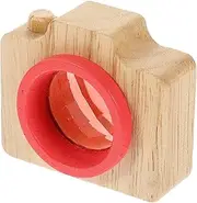 JOINPAYA Miniature Camera Toy for Kids Educational Kids Toy Red Wooden Kaleidoscope Creative Plaything for Boys Party Favor Imagination