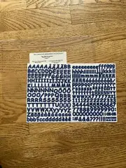 Creative Memories-Mini ABC/123 -BLUEBERRY SASSY Stickers - One Sheet Blue Free