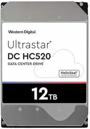 WD Ultrastar 0F29562 DC HC520 12TB HDD SAS-12Gbps 3.5-Inch Internal Hard Drive HUH721212AL4204
