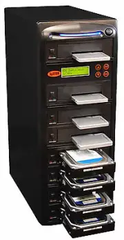 Systor 1:7 SATA 2.5" 3.5" SSD HDD Hard Drive Duplicator & Sanitizer - 18GB/Min