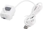 Driew 3W DC 3.5-8V USB Water Pump with Power Cord, Solar Mini Submersible,Brushless,Waterproof (USB Water Pump White)