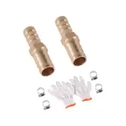 Brass Hose Barbed Elbow Fitting 3/8 Inch Barb to 1/2 Inch NPT Male Thread Bra...
