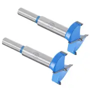 2pcs Forstner Drill Bit - [35mm] Carbide Wood Auger Opener Boring Bit, Dark Blue