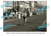 OLD 8x6 PHOTO BRISBANE ROB DE CASTELLA WINNING COMMONWEALTH GAMES MARATHON