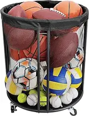 Ball Storage Bin | Ball Basket,Portable Basket Net Organizer Box Large Capacity for Sports Outdoor Garden Patio Pool Outside Garage