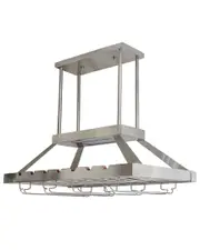 Lalia Home 2-Light LED Overhead Wine & Glass Rack