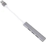 Gatuida 4 One Drag Four Splitter USB Hub USB Adaptor USB Data Hub Holder USB Adapters USB Splitter Multi-Port Splitter Portable Data Hub Computer Accessories Bracket Aluminum Alloy Mini