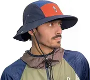[PanPacSight] Men's Multicolor Quick-Dry Fishing Hat - Nylon Outdoor Sun Cap for Hiking, Camping, Fishing, and More