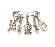 Stitch Markers Knitting Crochet Metal Cactus Zipper Pulls for Purses Backpacks