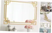 Wall Mirror for Decor, 36''X24'' Large Decorative Mirror for 36"L x 24"W Gold