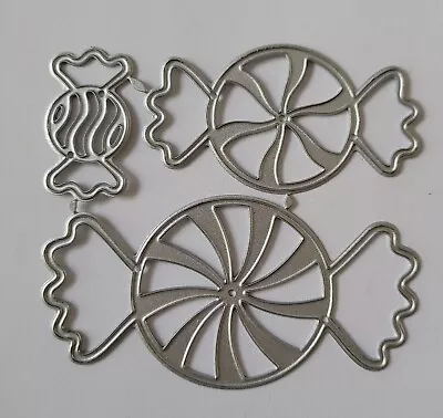 3 Piece Candy Metal Cutting Dies Card Making Scrapbooking Holidays Birthday Dies