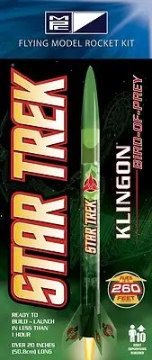 MPC RKT005 - SKILL LEVEL - 2 STAR TREK KLINGON BIRD OF PREY MODEL ROCKET 005/12