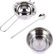KITANDOVE Melting Pot Hiking Cookware Backpacking Pot Stainless Steel Large Capacity Milk Pan Easy to Clean Versatile Use