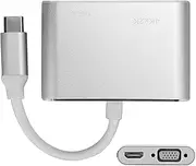 Dock, Type‑C Hub Convenient High Transmission Efficiency for Worker for Projector(Silver)