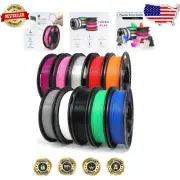 Vacuum-Sealed Professional 10 Pack 1.75mm PLA+ Filament Bundle - Easy Printing