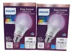 Philips WiZ Connected - 60w Equivalent - Full Color WiFi LED - 2 Pack