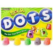 Sour Dots Gummies Candies 2 LBs Bulk Candy Gummy FREE SHIP 48 STATES