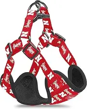 NCAA Officially Licensed Dog Step-in Harness - Adjustable, Comfortable, Sturdy and Long Lasting - Great Gift Idea! (Extra-Small, Nebraska Cornhuskers)