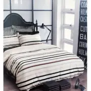 Harlem Stripe Quilt Cover Set Queen