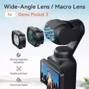 Wide Angle Magnetic Filter Macro Lenses / Booster Lens for DJI Pocket 3 Part