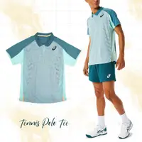 在飛比找PChome24h購物優惠-Asics 短袖上衣 Tennis Polo Tee 男款 