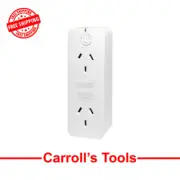 Arlec Grid Connect Smart Plug In Twin Socket With Energy Meter, Surge Protection
