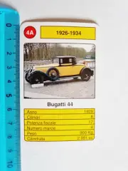 Bugatti 44 Card Rare Cards from Game Auto D'Epoca Original New