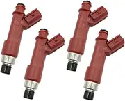 NEGRO Fuel Injectors Fit For Toyota, Corolla Matrix 1.8L 23250 22090 23250-22090 2325022090 Engine Diesel Fuel Injector(4 Pcs)