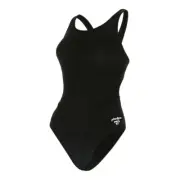 PHELPS Girls Comp Back Swimwear Black Size US28 / AUS 14