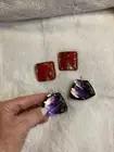 Lucite? 2 Pair Of Art Pierced Earrings By I Tiel Artwear Unique New