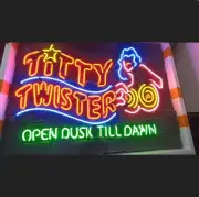 Titty Twister From Dusk Till Dawn 24"x20" Neon Light Sign Lamp Wall Decor Bar