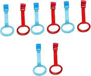 VICASKY 4sets Nursery Bed Stand Pull up Rings Ties Boys and Girls Supplies 2pcs*4