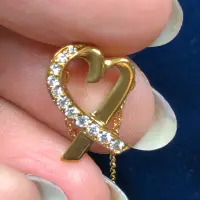 在飛比找蝦皮購物優惠-TIFFANY Tiffany & Co愛心18K金鑽石項鍊
