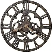 [Howard Miller] Minden City Wall Clock II 549-553 – 21.5-Inch Antique Oversized Gallery with Quartz Movement