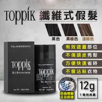 在飛比找蝦皮購物優惠-雷射標公司貨 頂豐Toppik 增髮纖維髮粉1個月12g/2