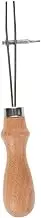 KALLORY Handheld Leather Edge Creaser Tool Durable Device for DIY Projects Convenient Edge Trimming Hemming for Leatherworking Crafts