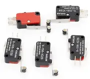 1 Set (5Pcs) V-156-1C25 Micro Limit Switch Long Hinge Roller Momentary SPDT Snap Action Width: 0.47cm/0.19"
