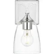 Living District LD7309W5CH Harris 1 Light 5 inch Chrome Bath Sconce Wall Light