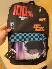Bioworld Mob Psycho 100 Percent 100% Basic Backpack Bookbag Anime NWT