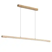 Caber LED Pendant Light Ash Wood 120cm