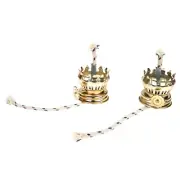 2 Sets Kerosene Lamp Regulator Versatile Wick for Oil Lamps