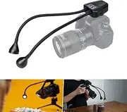 [JJC] Long Arm Macro LED Light Rechargeable Built in Battery, 10-Level Adjustable CRI 95+ 5600K for Olympus Camera Macro Lens Photography Lighting Accessories for Insect Plant Jewelry Close-up Shooting
