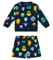 [Stella McCartney Kids] Stella McCartney Kids Baby cotton sweatshirt and shorts set M 3 multicoloured
