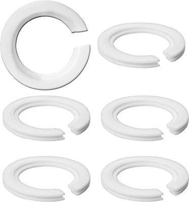 E27 to E14 Lamp Shade Adapter Ring, 6 Pack Screw Lamp Shade Reducer Washer, 42Mm
