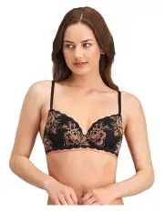 [me. by bendon] Dazed Romance Balconette Bra in Black/Tuscany