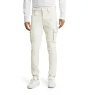 Monfrere Preston Skinny Cargo Pants in Vintage Coated Blanc Sz 31