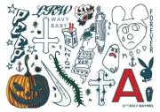 Lil Peep Set 2 Temporary Tattoos Bucks Post Malone Rapper Temporary Tatts Set 2