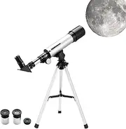 Telescope for Kids - 18-90X Astronomical Telescope Finderscope with Tripod | Adjustable Finderscope for Schools Education,